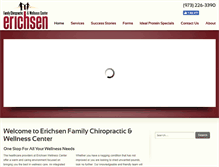 Tablet Screenshot of erichsenwellness.com